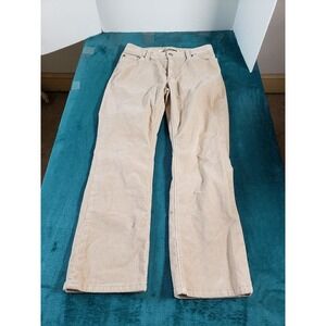 Gap Jeans Sz 10 Womens Beige Mid Rise Bootcut Ladies Pants Stretch Corduroy 2005